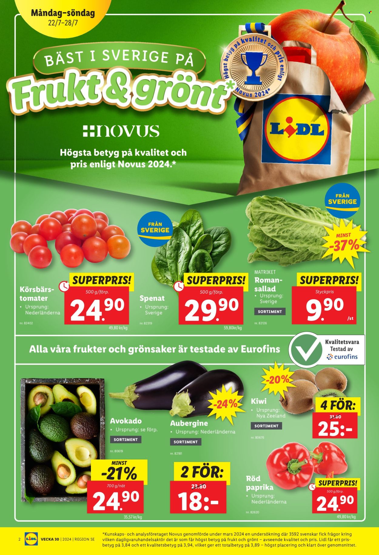 Lidl reklamblad - 22/7 2024 - 28/7 2024. Sida 2