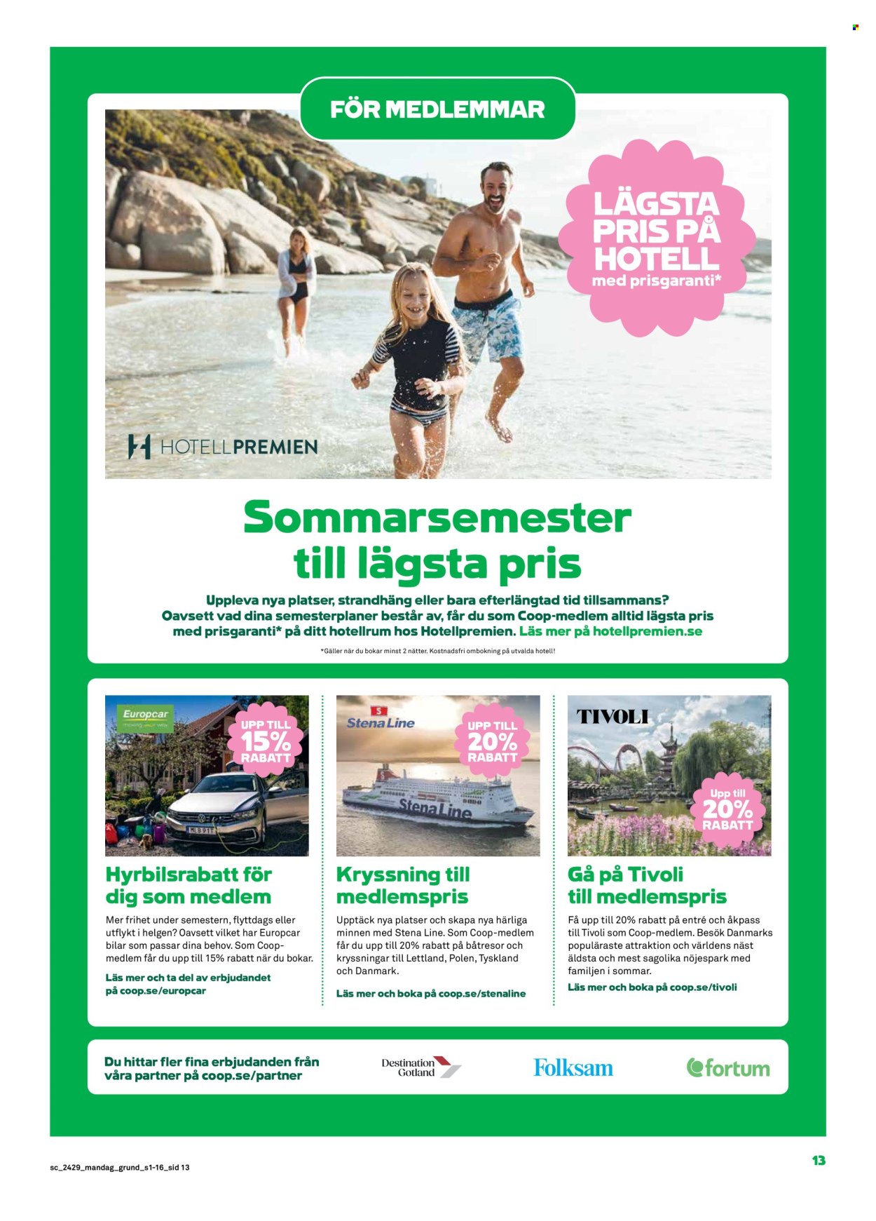 Stora Coop reklamblad - 15/7 2024 - 21/7 2024. Sida 13