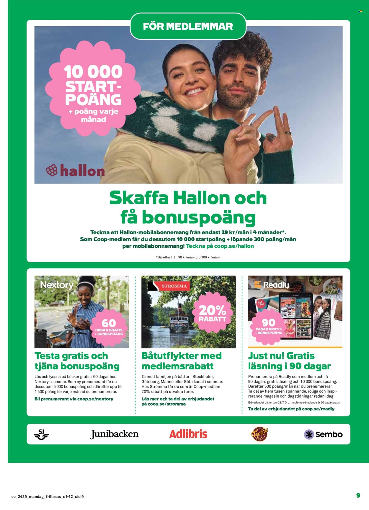 Coop Konsum reklamblad - 15/7 2024 - 21/7 2024. Sida 9