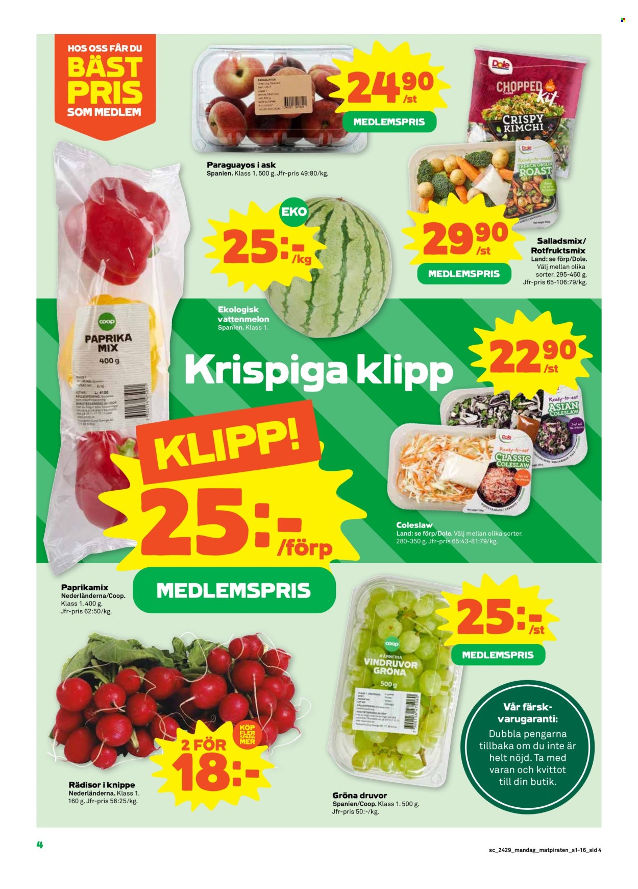Coop reklamblad - 15/7 2024 - 21/7 2024. Sida 4