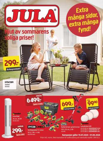 Jula reklamblad - 19/7 2024 - 1/8 2024.