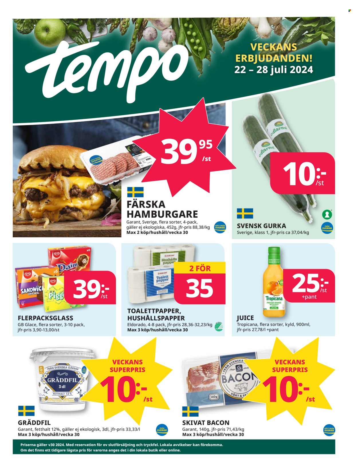Tempo reklamblad - 22/7 2024 - 28/7 2024. Sida 1