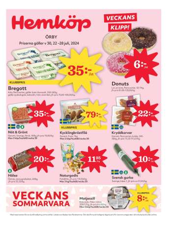 Hemköp reklamblad - 22/7 2024 - 28/7 2024.