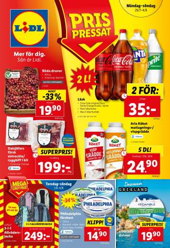 Lidl reklamblad - 29/7 2024 - 4/8 2024.