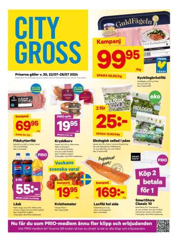 City Gross reklamblad - 22/7 2024 - 28/7 2024.