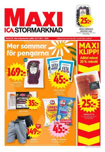 ICA reklamblad - 22/7 2024 - 28/7 2024.