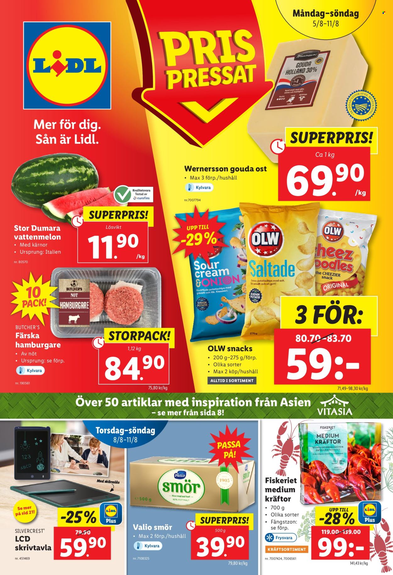 Lidl reklamblad - 5/8 2024 - 11/8 2024. Sida 1