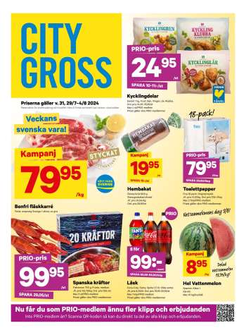 City Gross reklamblad - 29/7 2024 - 4/8 2024.