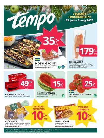 Tempo reklamblad - 29/7 2024 - 4/8 2024.