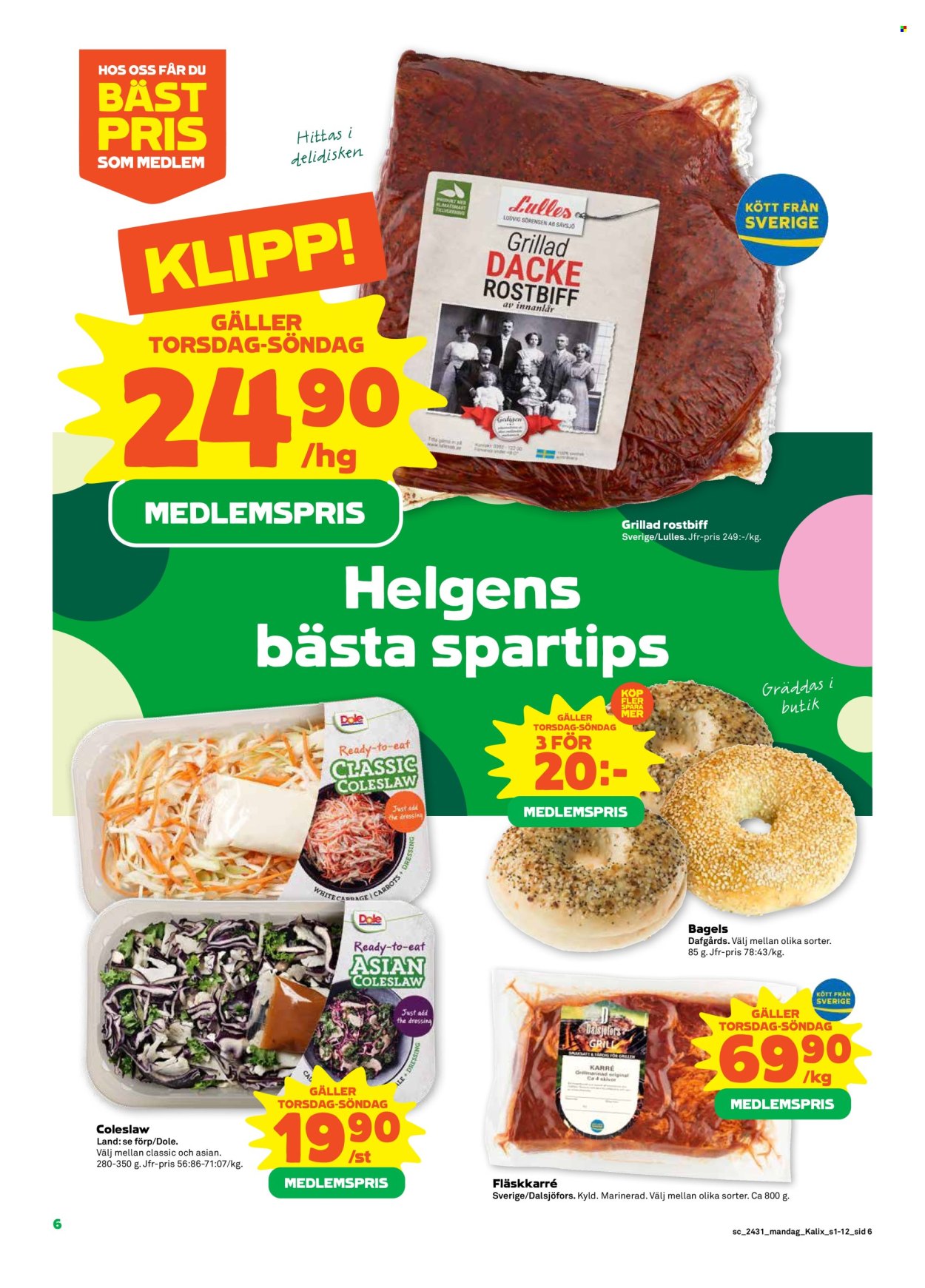 Stora Coop reklamblad - 29/7 2024 - 4/8 2024. Sida 6