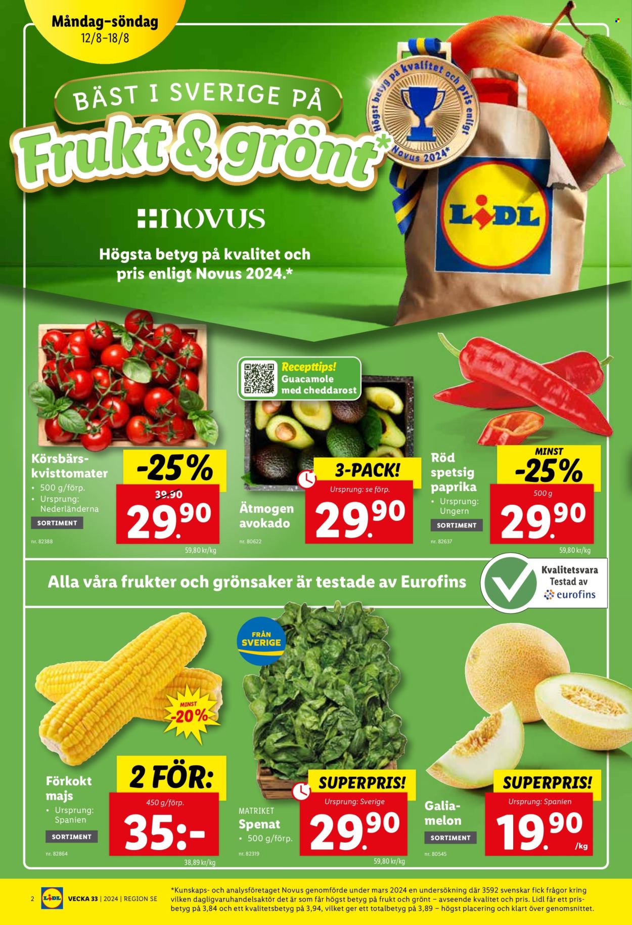 Lidl reklamblad - 12/8 2024 - 18/8 2024. Sida 2