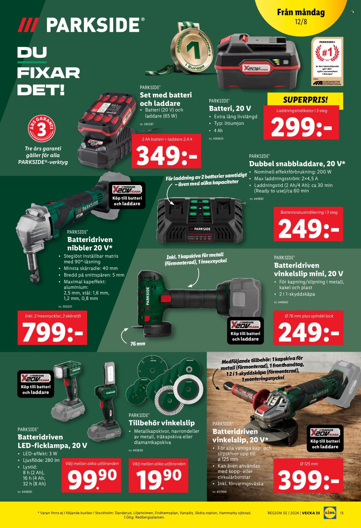 Lidl reklamblad - 12/8 2024 - 18/8 2024. Sida 15