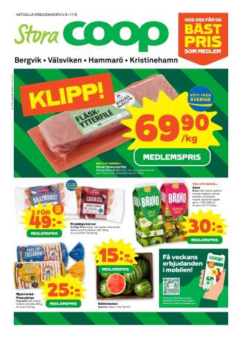 Stora Coop reklamblad - 5/8 2024 - 11/8 2024.