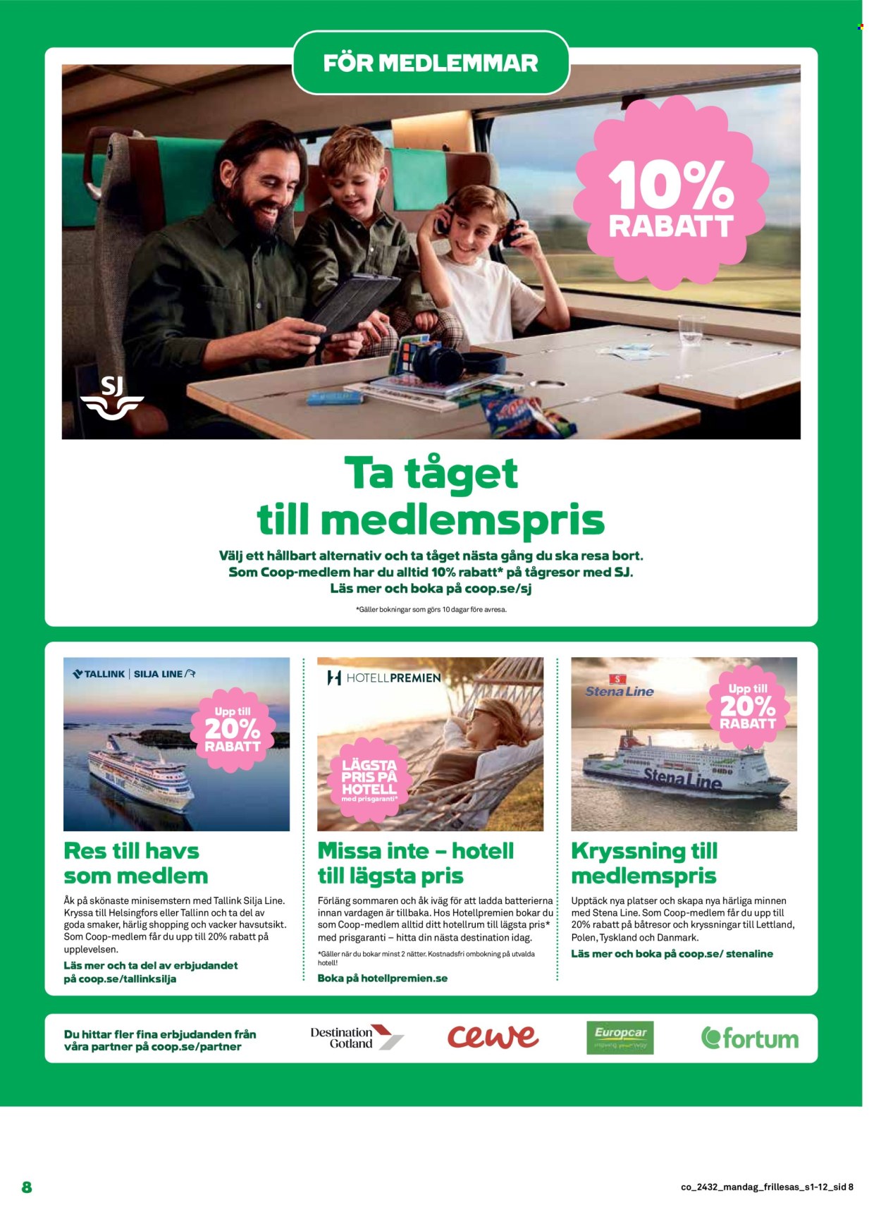 Coop Konsum reklamblad - 5/8 2024 - 11/8 2024. Sida 8