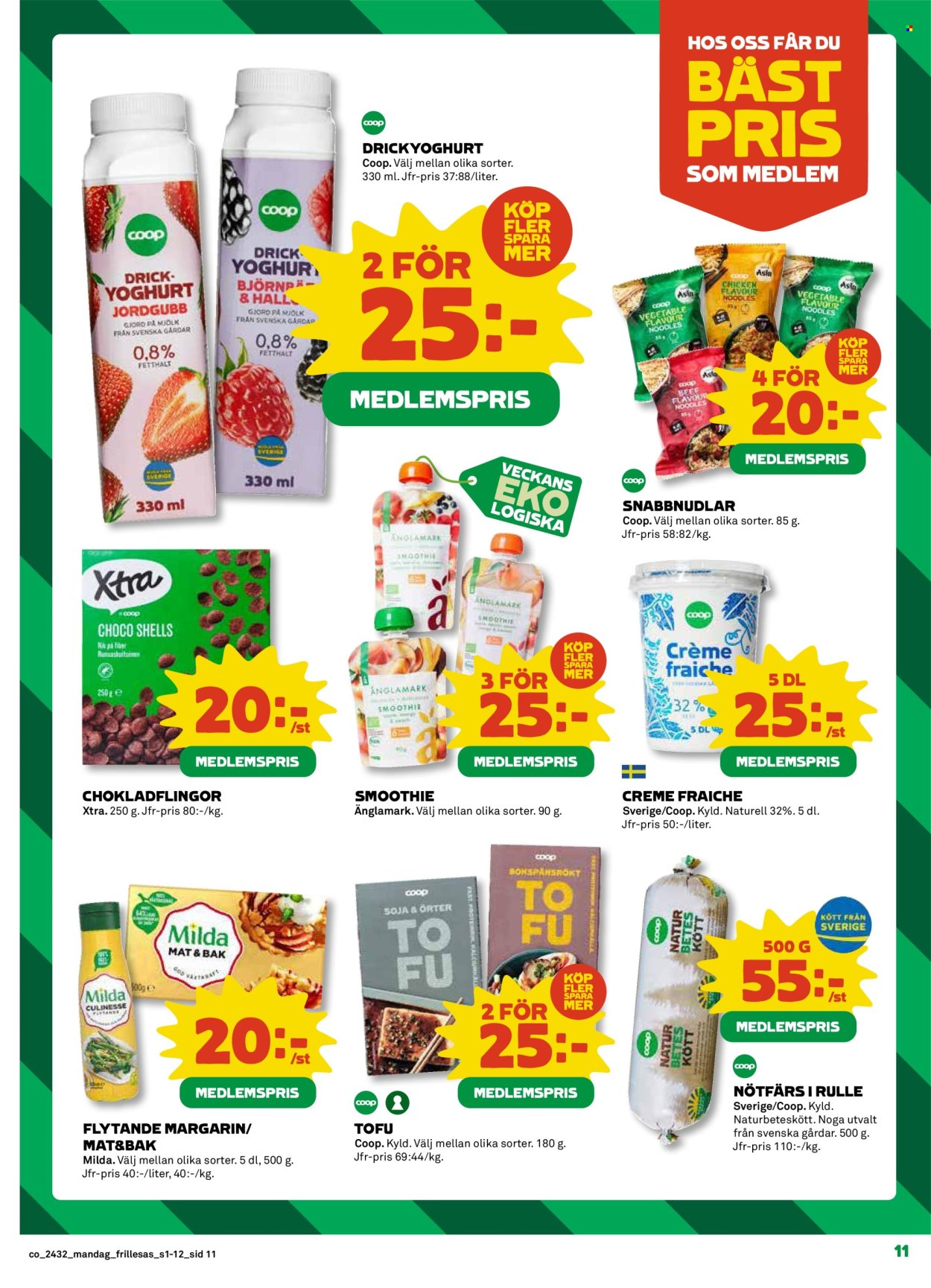 Coop Konsum reklamblad - 5/8 2024 - 11/8 2024. Sida 11