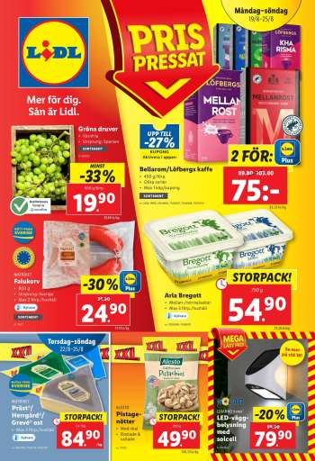 Lidl reklamblad - 19/8 2024 - 25/8 2024.