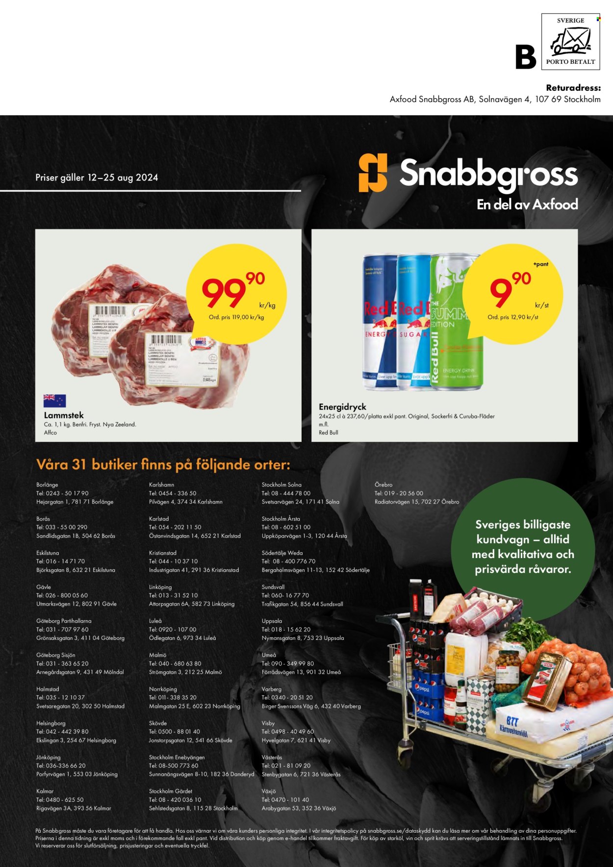 Snabbgross reklamblad - 12/8 2024 - 25/8 2024. Sida 16
