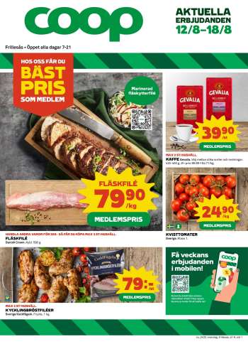Coop Konsum reklamblad - 12/8 2024 - 18/8 2024.