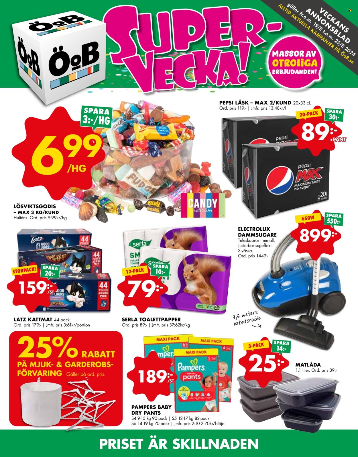 ÖoB reklamblad - 19/8 2024 - 25/8 2024. Sida 1