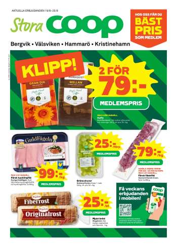 Stora Coop reklamblad - 19/8 2024 - 25/8 2024.