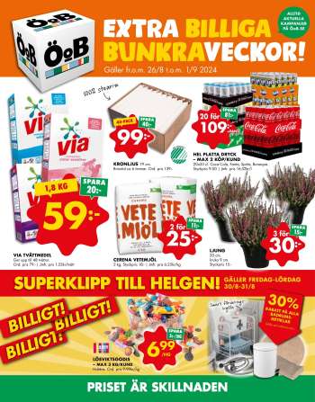 ÖoB reklamblad - 26/8 2024 - 1/9 2024.