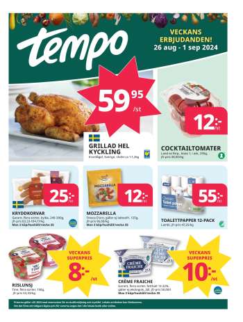 Tempo reklamblad - 26/8 2024 - 1/9 2024.