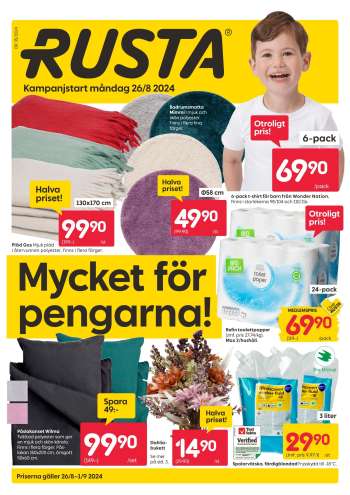 Rusta reklamblad - 26/8 2024 - 1/9 2024.