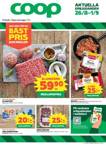 Coop Konsum reklamblad - 26/8 2024 - 1/9 2024.