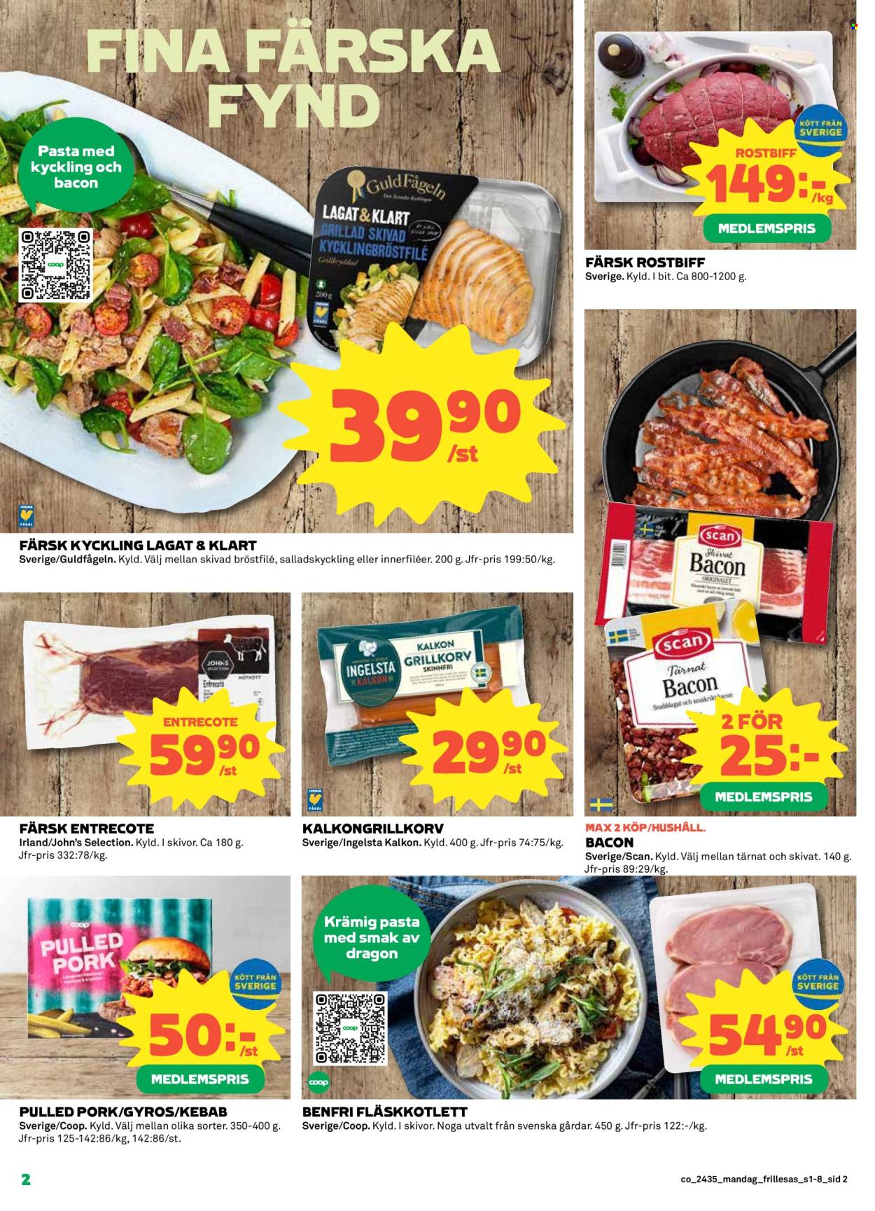 Coop Konsum reklamblad - 26/8 2024 - 1/9 2024. Sida 2