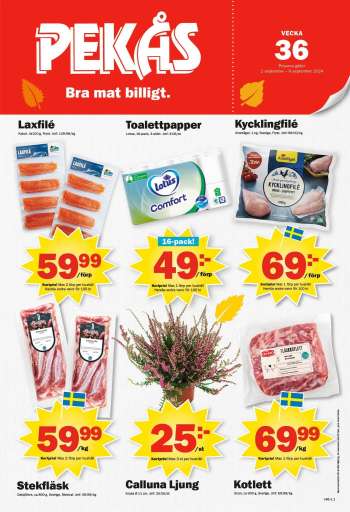 Pekås reklamblad - 2/9 2024 - 8/9 2024.