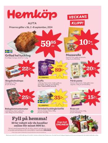 Hemköp reklamblad - 2/9 2024 - 8/9 2024.