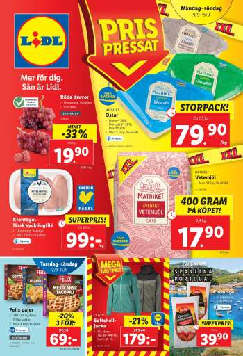 Lidl reklamblad - 9/9 2024 - 15/9 2024.
