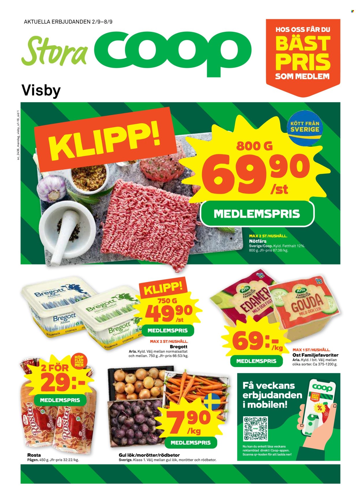 Stora Coop reklamblad - 2/9 2024 - 8/9 2024. Sida 1