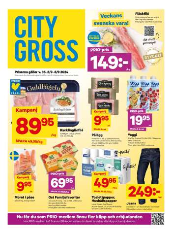 City Gross reklamblad - 2/9 2024 - 8/9 2024.