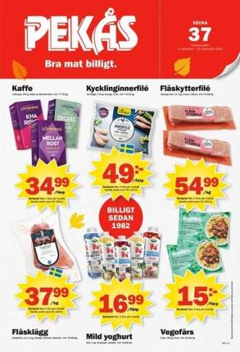 Pekås reklamblad - 9/9 2024 - 15/9 2024.