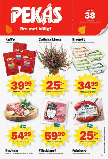 Pekås reklamblad - 16/9 2024 - 22/9 2024.