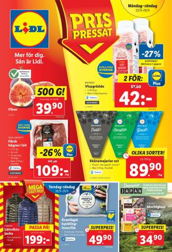 Lidl reklamblad - 23/9 2024 - 29/9 2024.