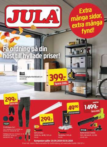 Jula reklamblad - 20/9 2024 - 3/10 2024.
