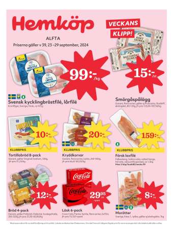 Hemköp reklamblad - 23/9 2024 - 29/9 2024.