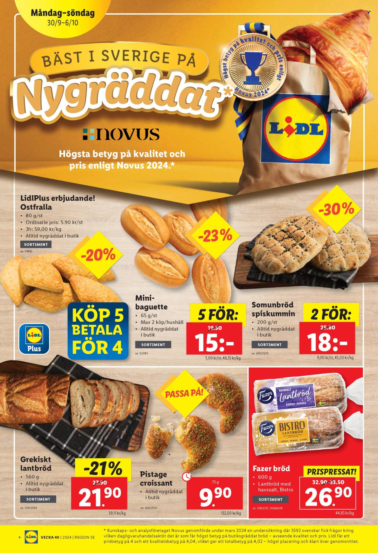 Lidl reklamblad - 30/9 2024 - 6/10 2024. Sida 4