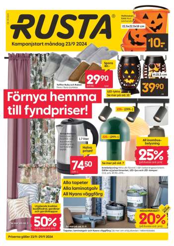 Rusta reklamblad - 23/9 2024 - 29/9 2024.