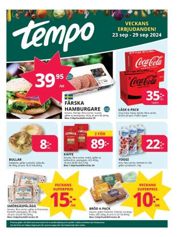 Tempo reklamblad - 23/9 2024 - 29/9 2024.