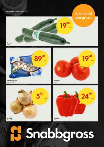 Axfood Snabbgross reklamblad - 23/9 2024 - 6/10 2024.