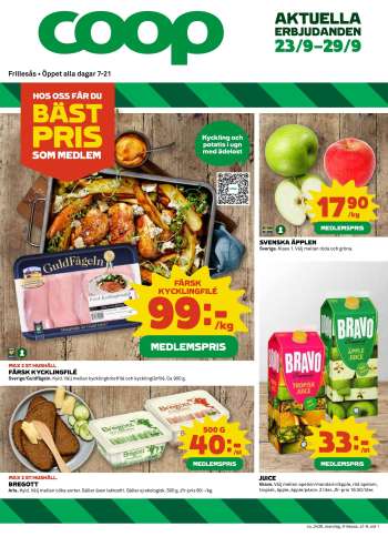Coop Konsum reklamblad - 23/9 2024 - 29/9 2024.