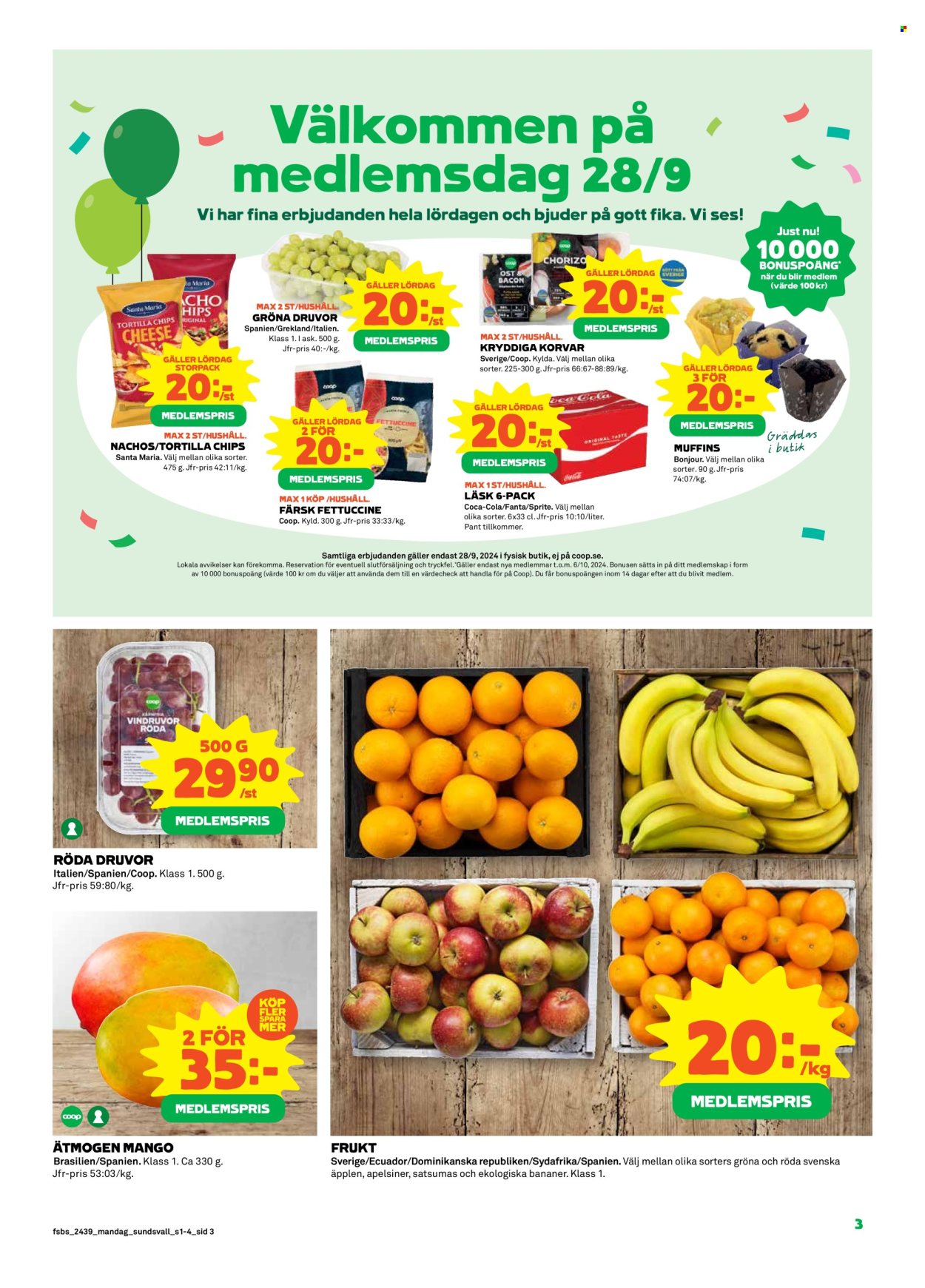 Coop reklamblad - 23/9 2024 - 29/9 2024. Sida 3