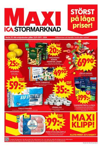 ICA reklamblad - 23/9 2024 - 29/9 2024.
