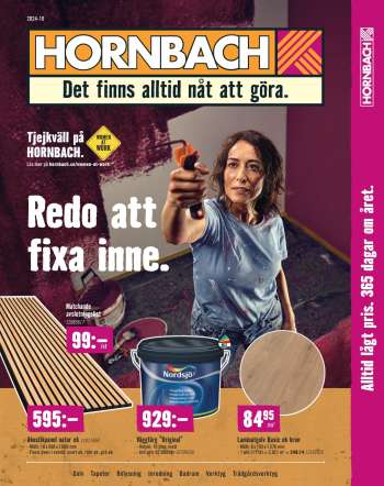 Hornbach reklamblad - 28/9 2024 - 23/10 2024.