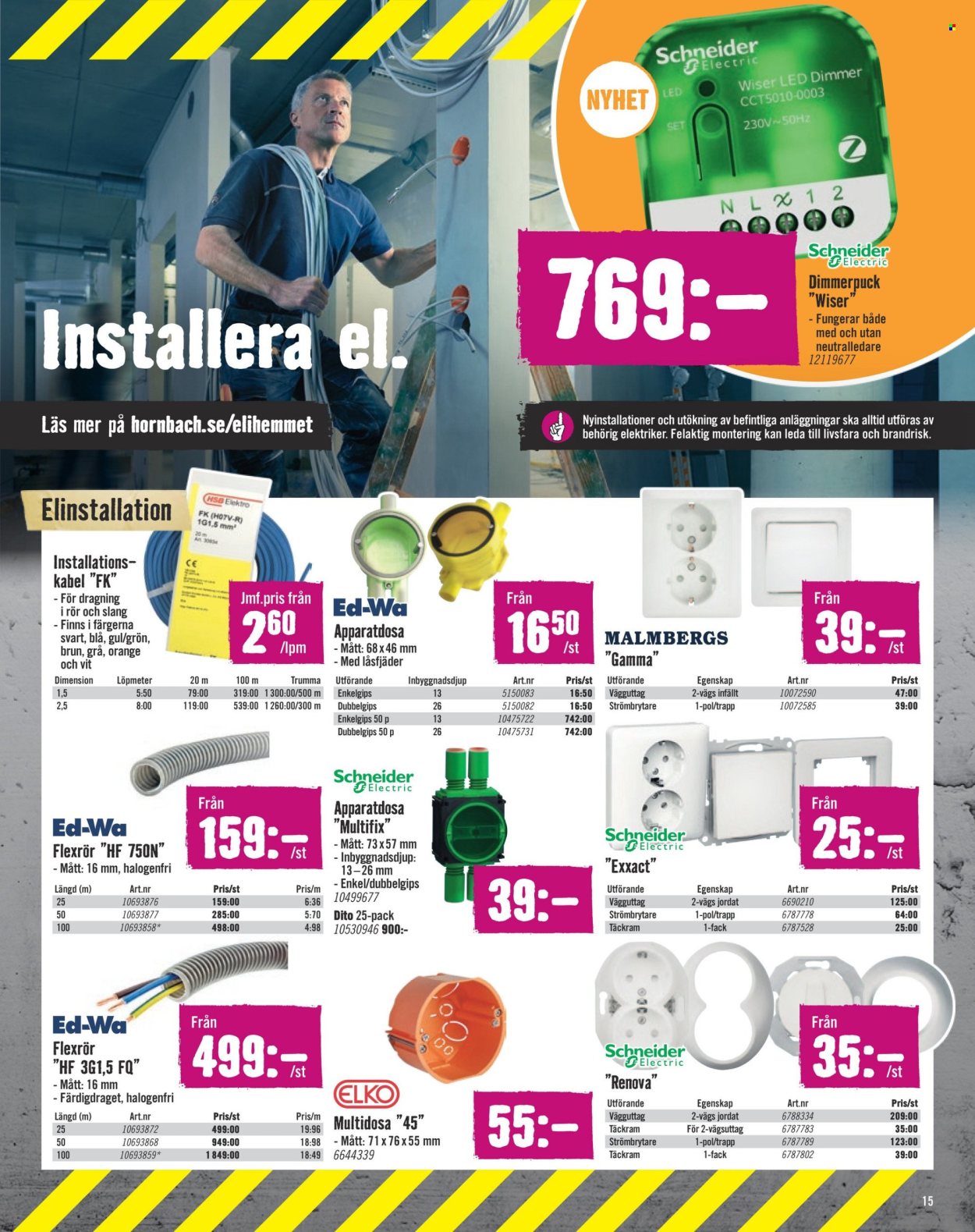 Hornbach reklamblad - 28/9 2024 - 23/10 2024. Sida 15