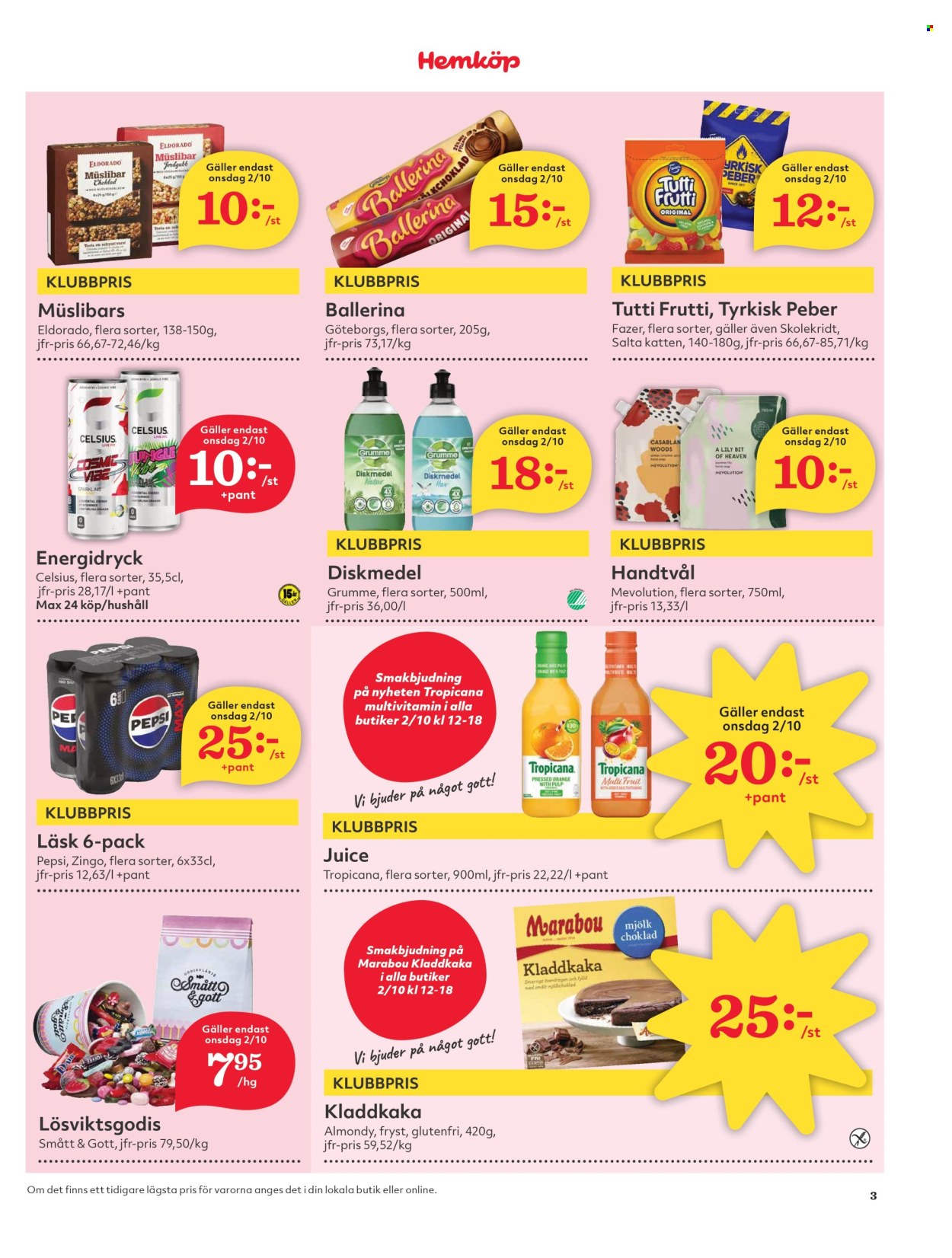 Hemköp reklamblad - 30/9 2024 - 6/10 2024. Sida 3