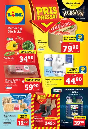 Lidl reklamblad - 7/10 2024 - 13/10 2024.